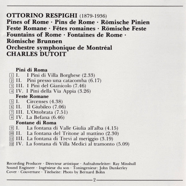 Pines Of Rome • Fountains Of Rome • Feste Romane (CD) | Near Mint (NM) Near Mint (NM) Get Cheap Vinyl