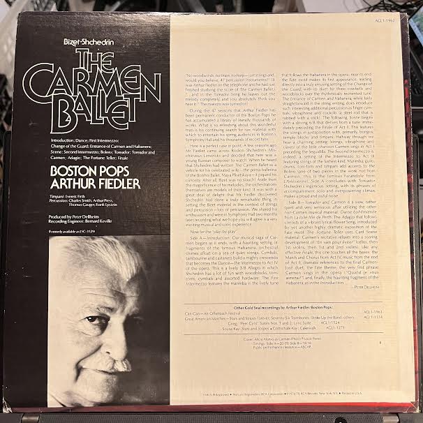 The Carmen Ballet (VINYL) | Near Mint- (NM-) Excellent+ (EX+) Get Cheap Vinyl