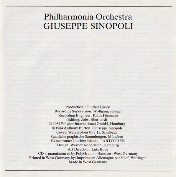 Schubert: Symphony No.8 "Unfinished" / Mendelssohn: Symphony No.4 "Italian" (CD) | Near Mint (NM) Near Mint (NM) Get Cheap Vinyl