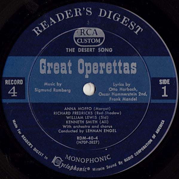 Treasury Of Great Operettas | Near Mint (NM) Very Good (VG) Get Cheap Vinyl