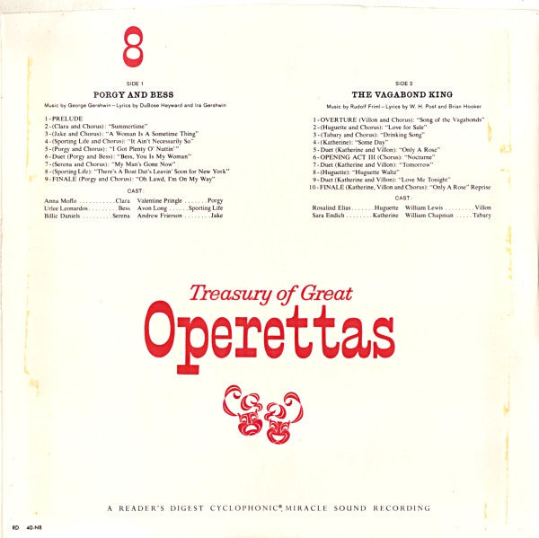 Treasury Of Great Operettas | Near Mint (NM) Very Good (VG) Get Cheap Vinyl