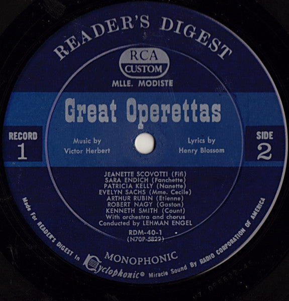 Treasury Of Great Operettas | Near Mint (NM) Very Good (VG) Get Cheap Vinyl