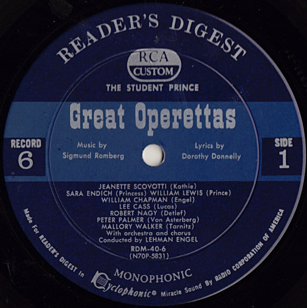 Treasury Of Great Operettas | Near Mint (NM) Very Good (VG) Get Cheap Vinyl