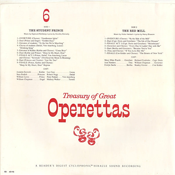 Treasury Of Great Operettas | Near Mint (NM) Very Good (VG) Get Cheap Vinyl