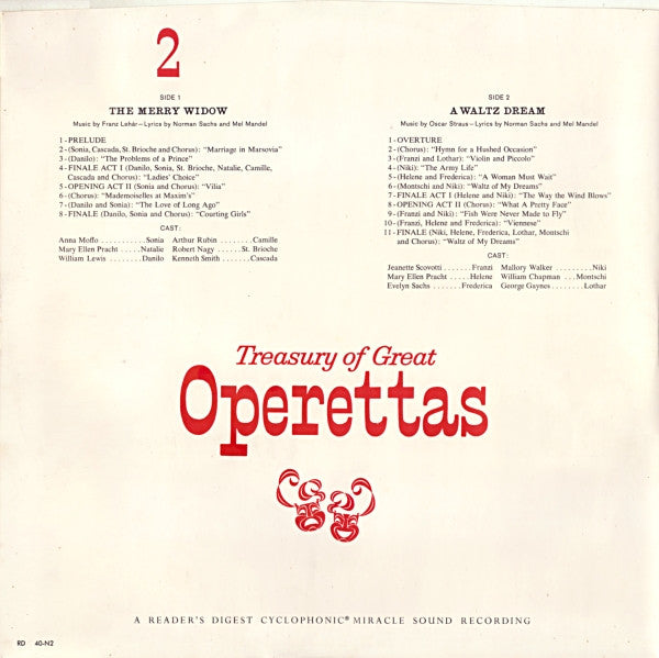 Treasury Of Great Operettas | Near Mint (NM) Very Good (VG) Get Cheap Vinyl