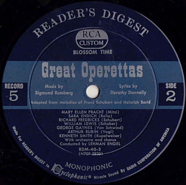 Treasury Of Great Operettas | Near Mint (NM) Very Good (VG) Get Cheap Vinyl