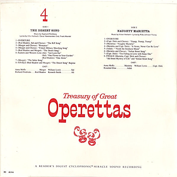 Treasury Of Great Operettas | Near Mint (NM) Very Good (VG) Get Cheap Vinyl