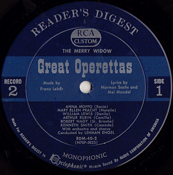 Treasury Of Great Operettas | Near Mint (NM) Very Good (VG) Get Cheap Vinyl