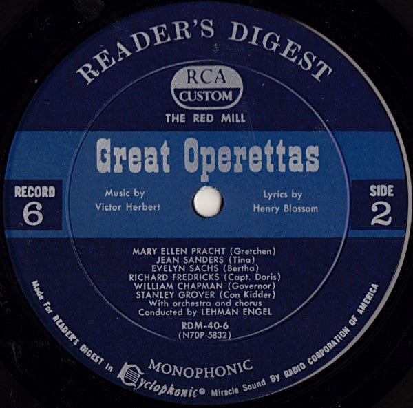 Treasury Of Great Operettas | Near Mint (NM) Very Good (VG) Get Cheap Vinyl