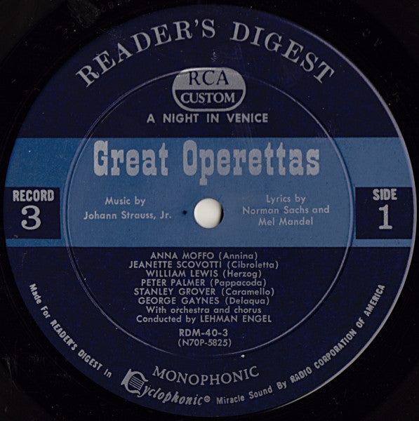 Treasury Of Great Operettas | Near Mint (NM) Very Good (VG) Get Cheap Vinyl