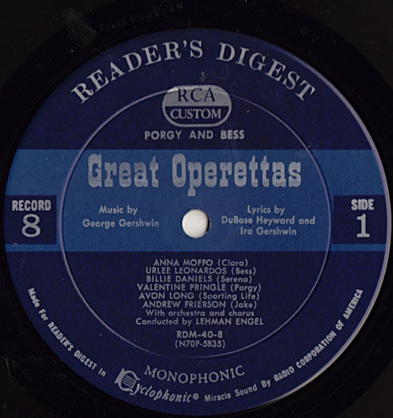 Treasury Of Great Operettas | Near Mint (NM) Very Good (VG) Get Cheap Vinyl