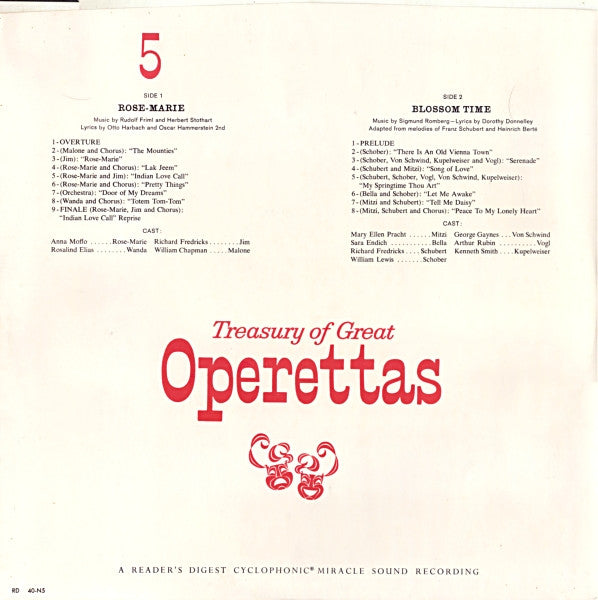 Treasury Of Great Operettas | Near Mint (NM) Very Good (VG) Get Cheap Vinyl