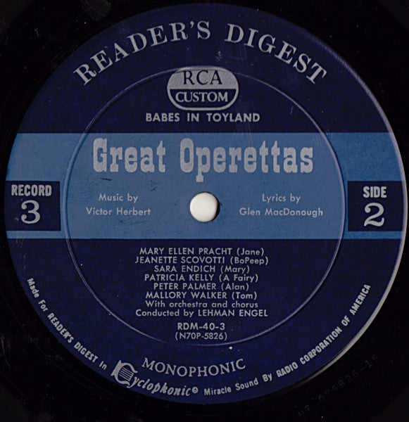 Treasury Of Great Operettas | Near Mint (NM) Very Good (VG) Get Cheap Vinyl
