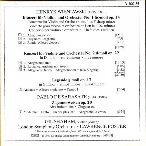 Violin Concertos Nos. 1 & 2, Zigeunerweisen (CD) | Near Mint (NM) Near Mint (NM) Get Cheap Vinyl