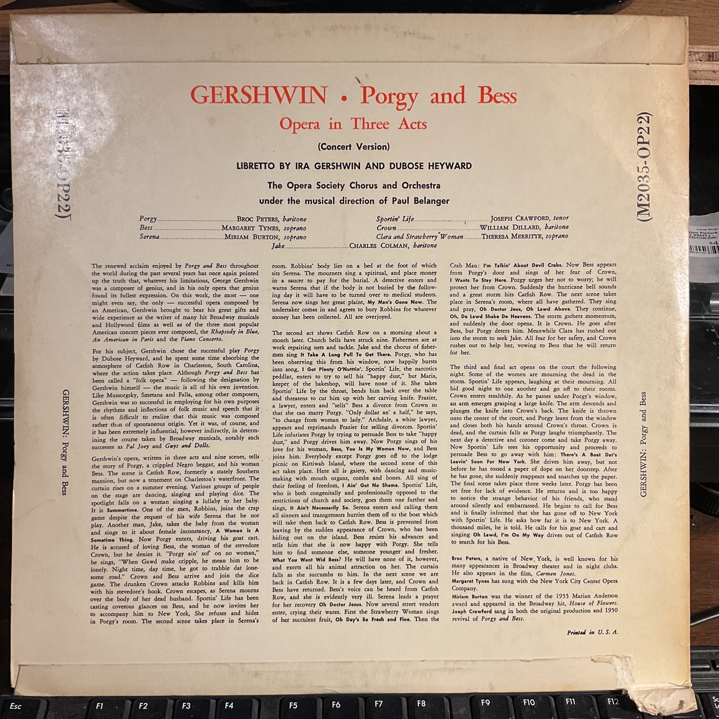 Porgy And Bess (VINYL) | Near Mint (NM) Very Good Plus (VG+) Get Cheap Vinyl