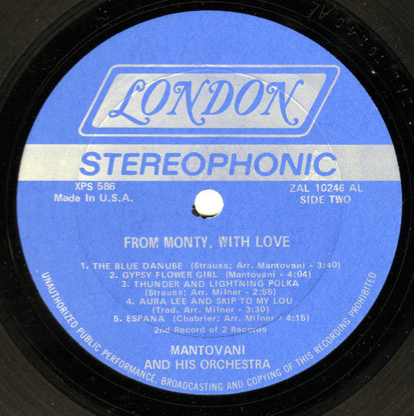 From Monty, With Love | Near Mint (NM) Excellent (EX) Get Cheap Vinyl