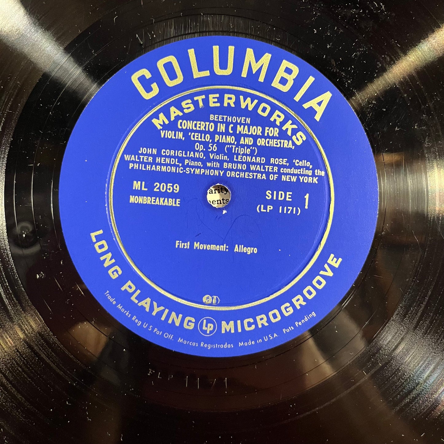 Concerto In C Major For Violin, 'Cello, Piano, And Orchestra, Op. 56 ("Triple") 10" | Near Mint (NM) Excellent (EX) Get Cheap Vinyl