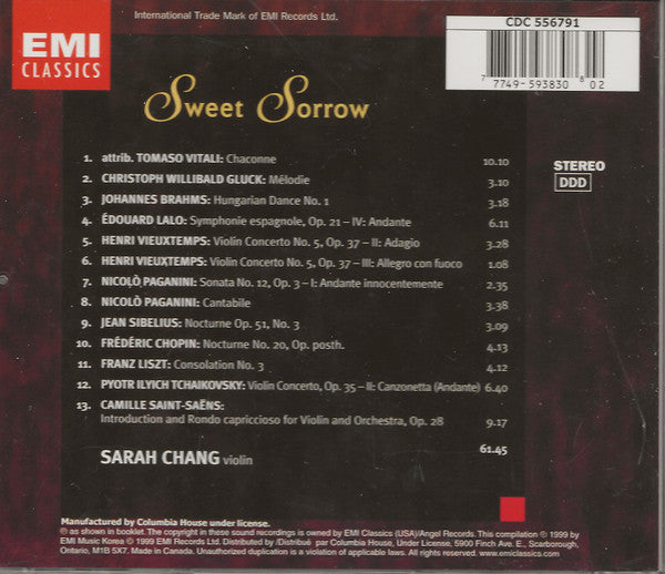 Sweet Sorrow (CD) | Near Mint (NM) Near Mint (NM) Get Cheap Vinyl