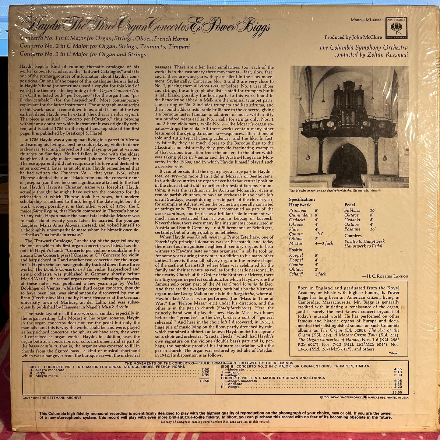 The Three Organ Concertos *SHRINK* | Near Mint (NM) Near Mint (NM) Get Cheap Vinyl