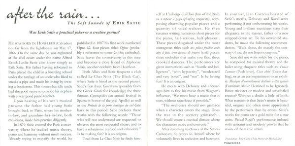 After The Rain... The Soft Sounds Of Erik Satie (CD) | Near Mint (NM) Near Mint (NM) Get Cheap Vinyl