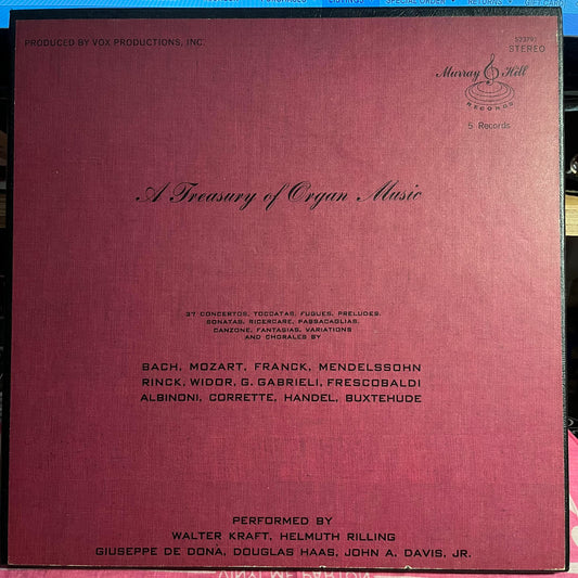 A Treasury Of Organ Music *5XLP BOX* | Near Mint (NM) Excellent (EX) Get Cheap Vinyl