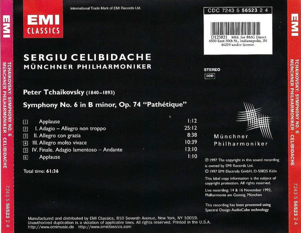 Symphony No. 6 In B Minor, Op. 74 "Pathétique" (CD) | Near Mint (NM) Near Mint (NM) Get Cheap Vinyl