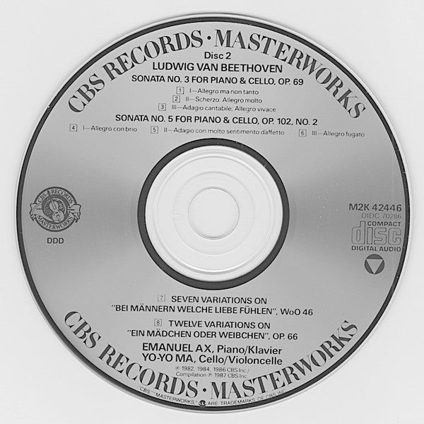 The Sonatas For Piano/Klavier & Cello (2xCD) | Near Mint (NM) Near Mint (NM) Get Cheap Vinyl