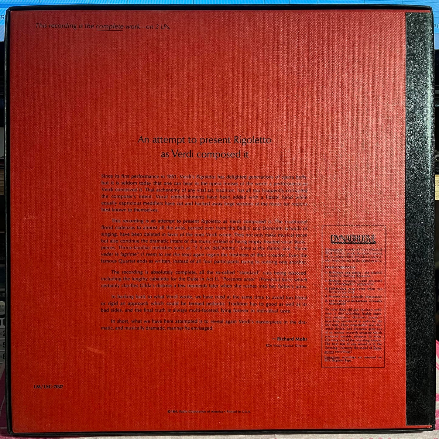 Rigoletto *2XLP BOX* | Near Mint (NM) Near Mint (NM) Get Cheap Vinyl