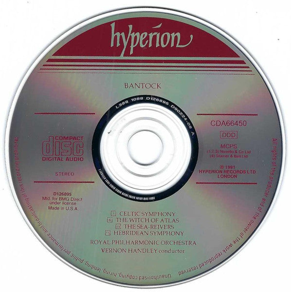 Hebridean Symphony / Celtic Symphony / The Witch Of Atlas / The Sea Reivers | Near Mint (NM) Near Mint (NM or M-) Get Cheap Vinyl