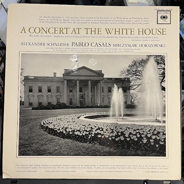 A Concert At The White House (VINYL) | Near Mint (NM or M-) Near Mint- (NM-) Get Cheap Vinyl