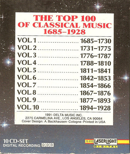 The Top 100 Masterpieces Of Classical Music: 1685-1928 *10XCD BOX* | Near Mint (NM) Near Mint (NM) Get Cheap Vinyl