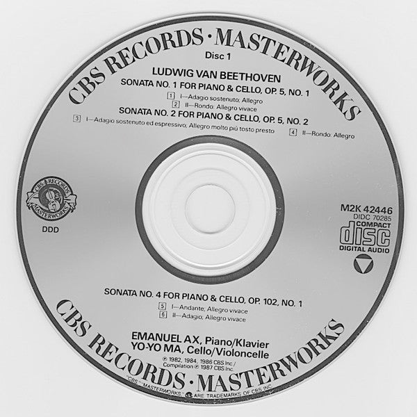 The Sonatas For Piano/Klavier & Cello (2xCD) | Near Mint (NM) Near Mint (NM) Get Cheap Vinyl