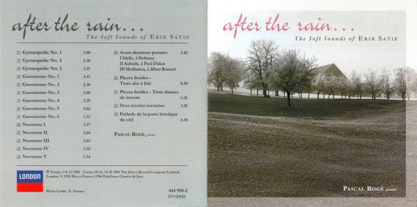 After The Rain... The Soft Sounds Of Erik Satie (CD) | Near Mint (NM) Near Mint (NM) Get Cheap Vinyl