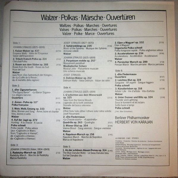 Johann & Josef Strauss Walzer•Polkas•Märsche•Ouvertüren *BOX* | Near Mint (NM) Excellent (EX) Get Cheap Vinyl
