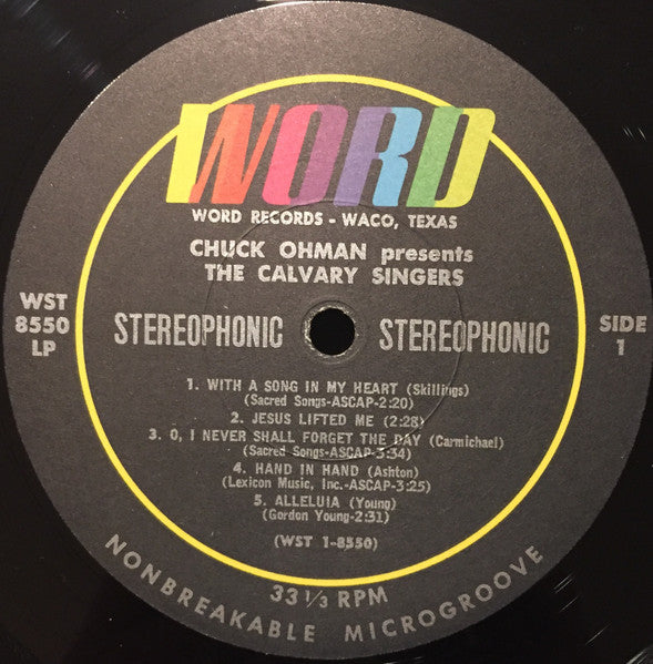 Chuck Ohman Presents The Calvary Singers (VINYL) | Near Mint (NM) Near Mint (NM) Get Cheap Vinyl