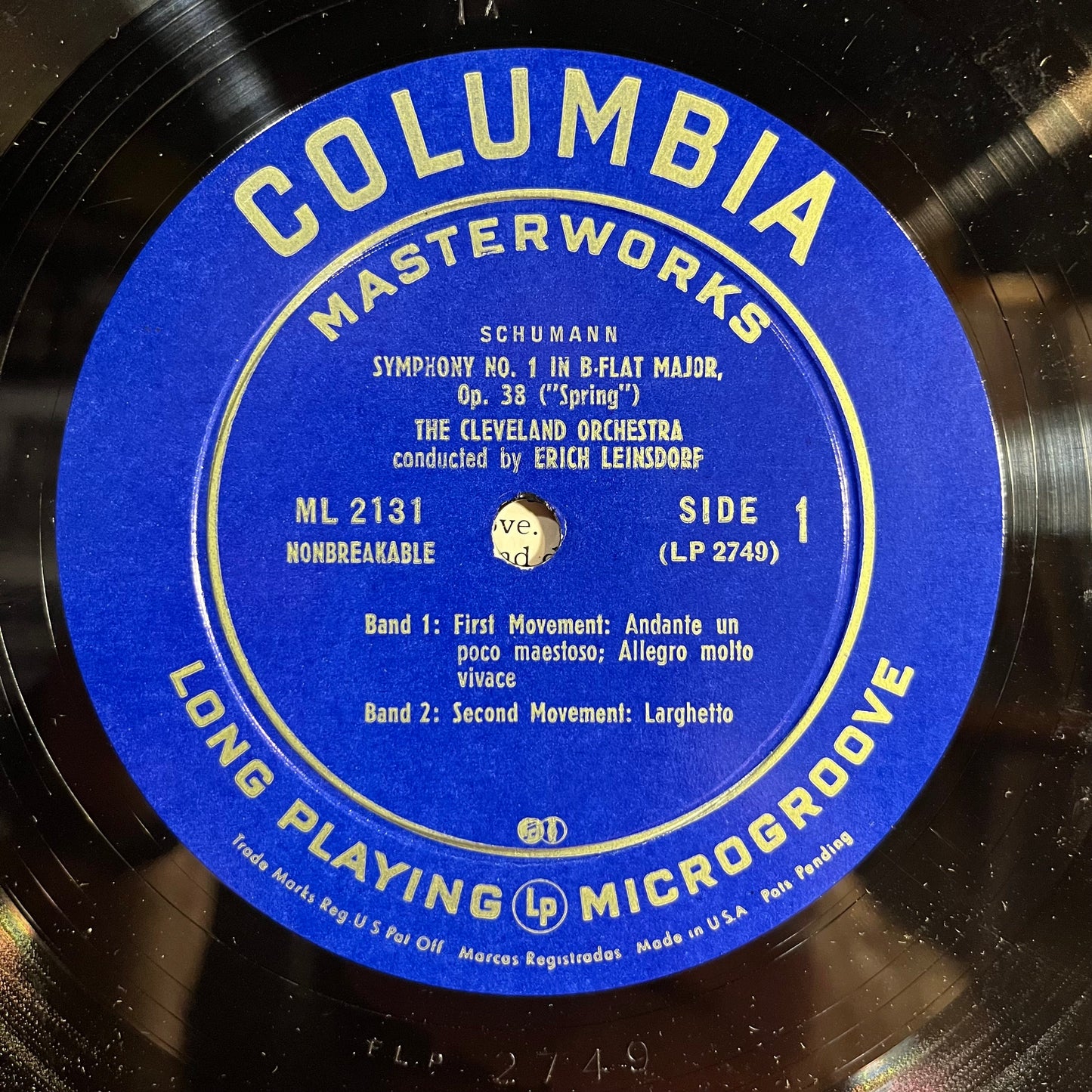 Symphony No. 1 In B-Flat Major, Op. 38 ("Spring") 10" | Near Mint (NM) Excellent (EX) Get Cheap Vinyl