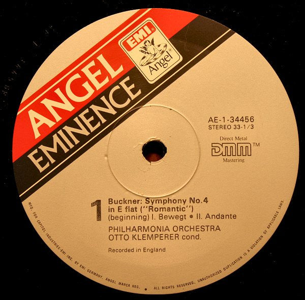 Symphony No. 4 In E Flat ("Romantic") | Near Mint (NM) Near Mint (NM) Get Cheap Vinyl