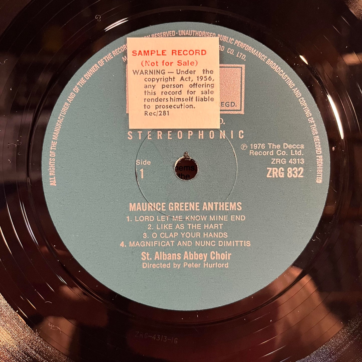 Anthems *PROMO* | Near Mint (NM) Near Mint (NM) Get Cheap Vinyl