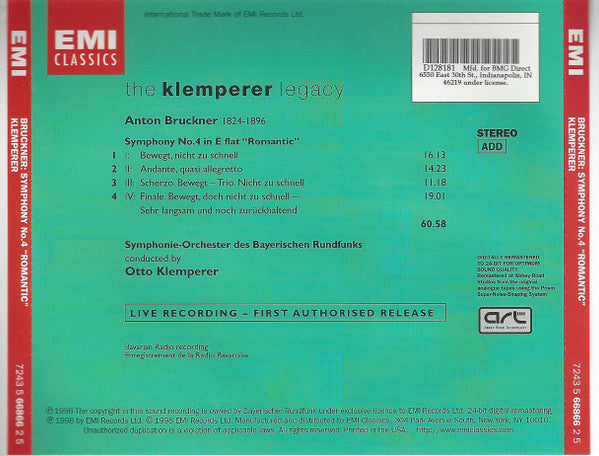 Symphony 4 Romantic (CD) | Near Mint (NM) Near Mint (NM) Get Cheap Vinyl