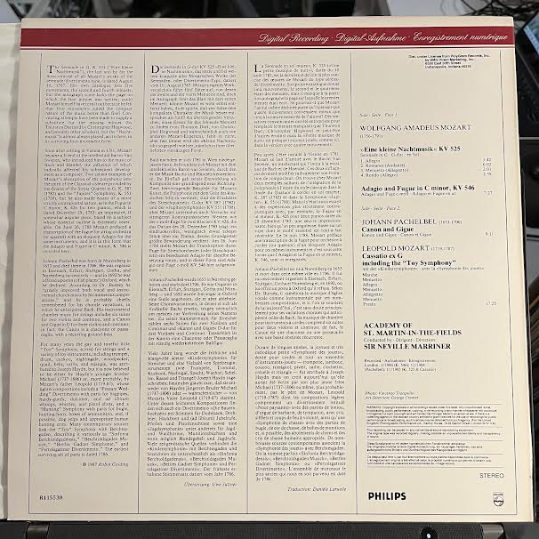 Eine Kleine Nachtmusik, Canon, Toy Symphony (VINYL) | Near Mint (NM or M-) Excellent (EX) Get Cheap Vinyl