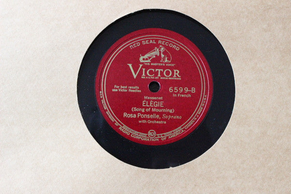 Ave Maria / Elegie *78 RPM* | Very Good Plus (VG+) Generic Get Cheap Vinyl
