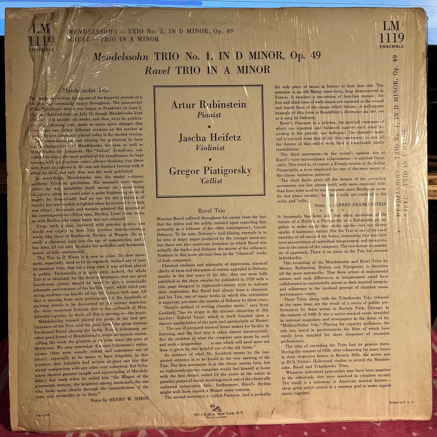 Trio / Trio In A Minor | Very Good Plus (VG+) Excellent (EX) Get Cheap Vinyl