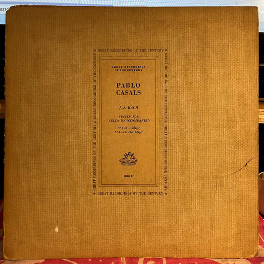 Suites For 'Cello Unaccompanied: No. 3 In C Major / No. 4 In E Flat Major | Very Good Plus (VG+) Good Plus (G+) Get Cheap Vinyl