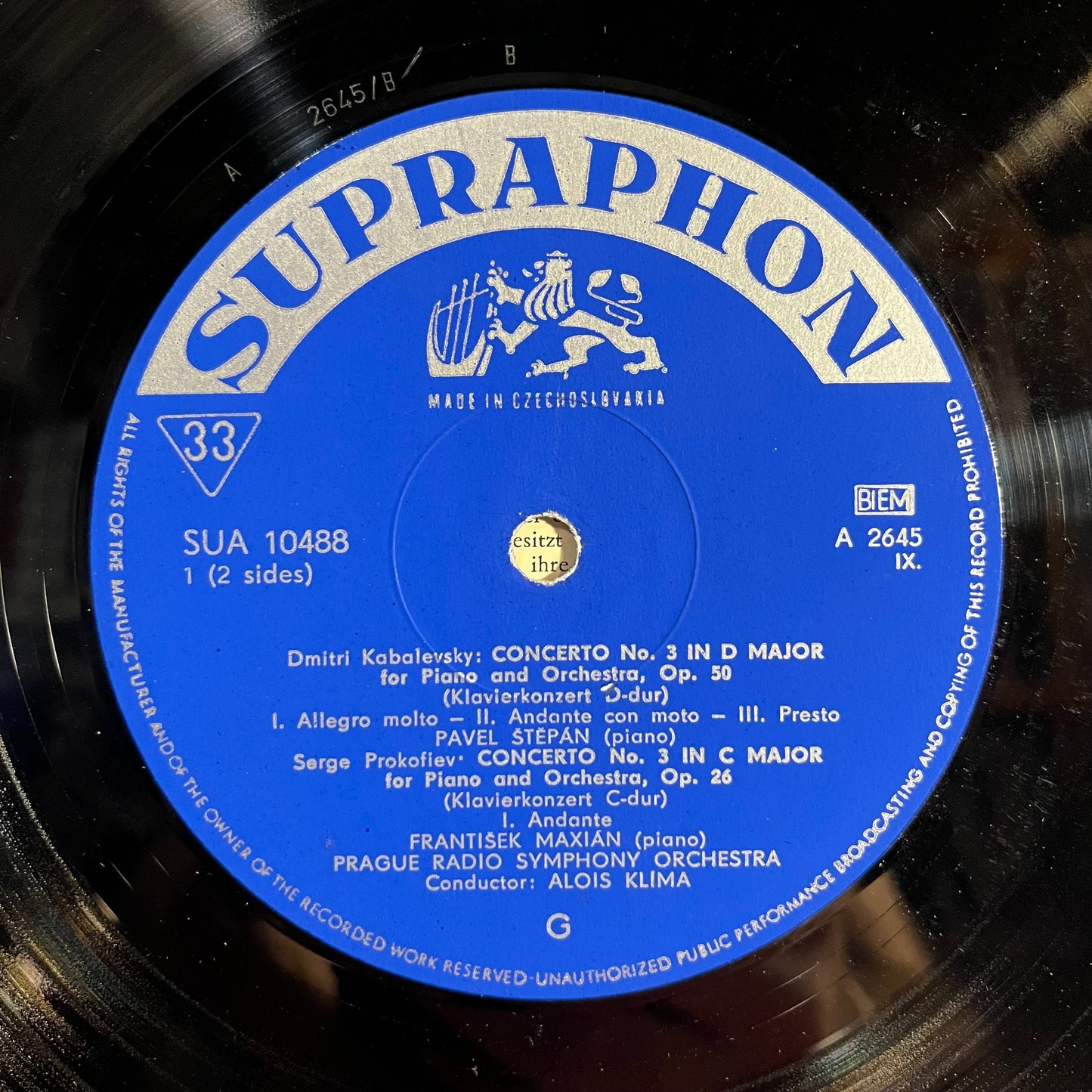 Concerto No, 3 For Piano And Orchestra / Concerto No, 3 For Piano And Orchestra *UK - BLUE LABELS* | Very Good Plus (VG+) Very Good (VG) Get Cheap Vinyl