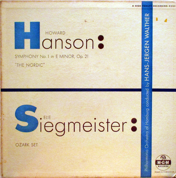 Symphony No. 1 - The Nordic / Ozark Set | Very Good (VG) Very Good Plus (VG+) Get Cheap Vinyl