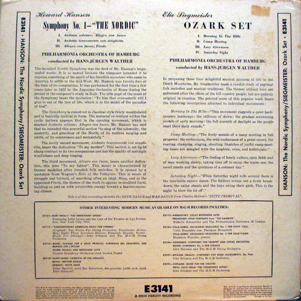Symphony No. 1 - The Nordic / Ozark Set | Very Good (VG) Very Good Plus (VG+) Get Cheap Vinyl