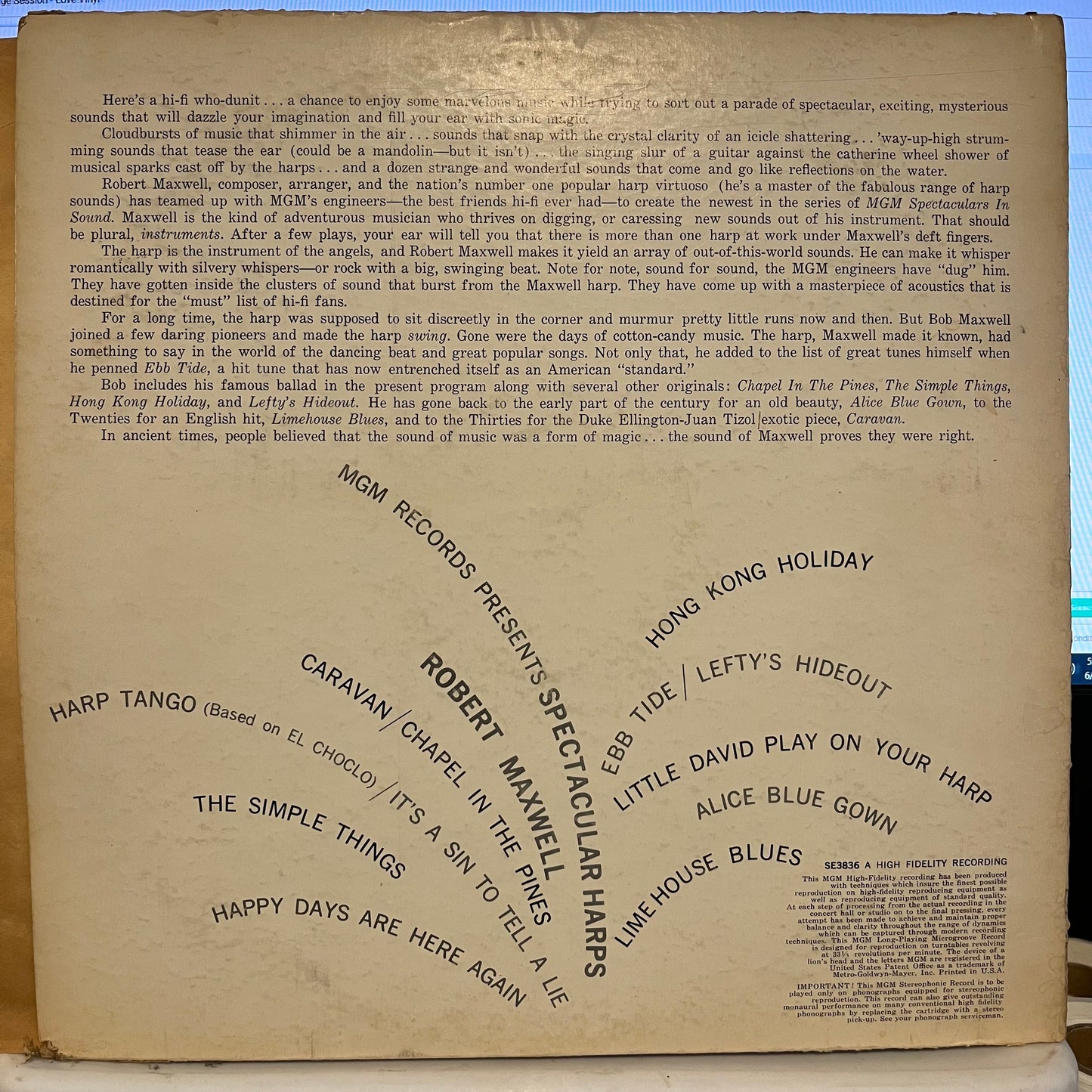 Spectacular Harps | Very Good (VG) Very Good Plus (VG+) Get Cheap Vinyl