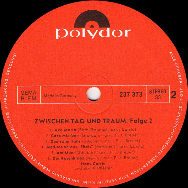 Zwischen Tag Und Traum, Folge 2 | Mint (M) Mint (M) Get Cheap Vinyl