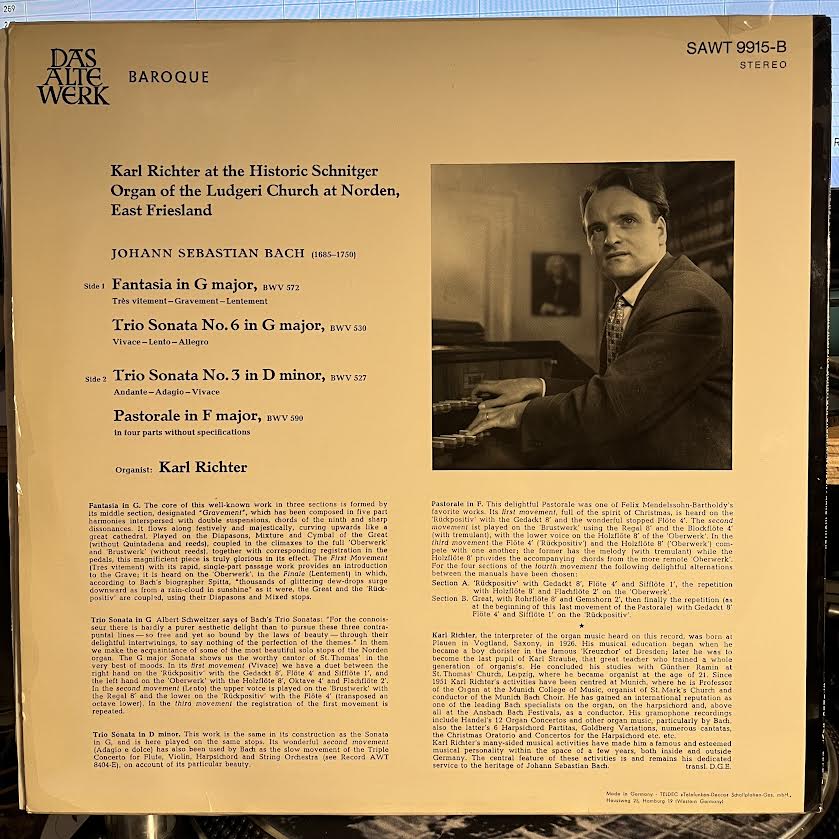 The Historic Schnitger Organ Of The Ludgeri Church | Near Mint (NM) Near Mint (NM) Get Cheap Vinyl