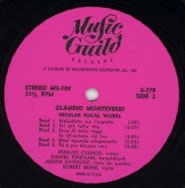 Secular Vocal Works | Very Good Plus (VG+) Near Mint (NM) Get Cheap Vinyl